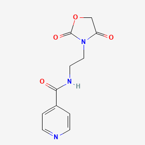 molecular formula C11H11N3O4 B2756219 N-[2-(2,4-dioxo-1,3-oxazolidin-3-yl)ethyl]pyridine-4-carboxamide CAS No. 2034464-09-8