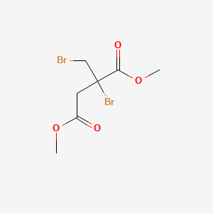 molecular formula C7H10Br2O4 B2756223 1,4-Dimethyl 2-bromo-2-(bromomethyl)butanedioate CAS No. 99523-16-7