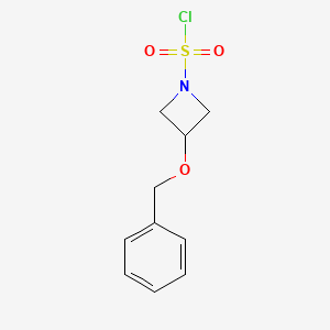 molecular formula C10H12ClNO3S B2756298 3-(Benzyloxy)azetidine-1-sulfonyl chloride CAS No. 2287287-86-7