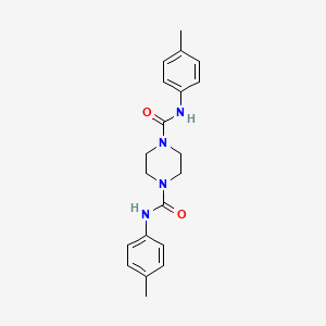 molecular formula C20H24N4O2 B2756413 N-(4-Methylphenyl)(4-(N-(4-methylphenyl)carbamoyl)piperazinyl)formamide CAS No. 80490-84-2