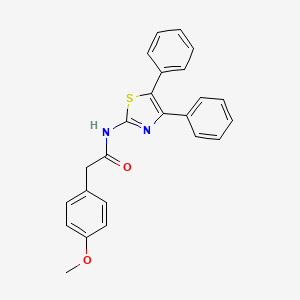 molecular formula C24H20N2O2S B2756451 N-(4,5-diphenyl-1,3-thiazol-2-yl)-2-(4-methoxyphenyl)acetamide CAS No. 922474-05-3