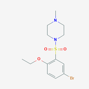 molecular formula C13H19BrN2O3S B275646 1-(5-BROMO-2-ETHOXYBENZENESULFONYL)-4-METHYLPIPERAZINE 
