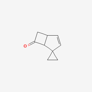 molecular formula C9H10O B2756496 Spiro[bicyclo[3.2.0]hept-2-ene-4,1'-cyclopropane]-6-one CAS No. 61286-88-2