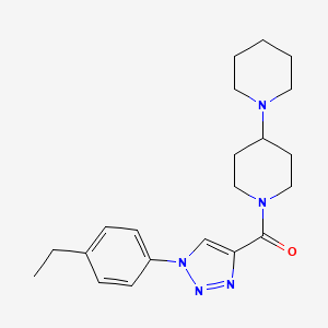 molecular formula C21H29N5O B2756503 1'-[1-(4-ethylphenyl)-1H-1,2,3-triazole-4-carbonyl]-1,4'-bipiperidine CAS No. 1326908-06-8