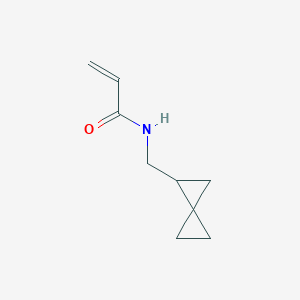 molecular formula C9H13NO B2756554 N-(Spiro[2.2]pentan-2-ylmethyl)prop-2-enamide CAS No. 2003116-78-5