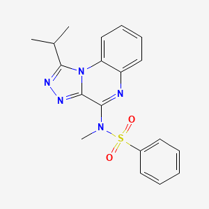 molecular formula C19H19N5O2S B2756599 N-methyl-N-[1-(propan-2-yl)-[1,2,4]triazolo[4,3-a]quinoxalin-4-yl]benzenesulfonamide CAS No. 883963-84-6