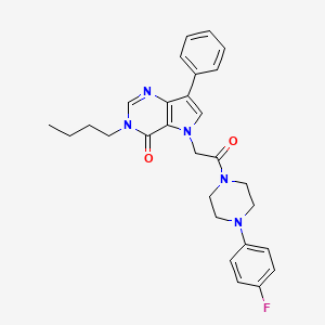 3-butyl-5-{2-[4-(4-fluorophenyl)piperazin-1-yl]-2-oxoethyl}-7-phenyl-3,5-dihydro-4H-pyrrolo[3,2-d]pyrimidin-4-one