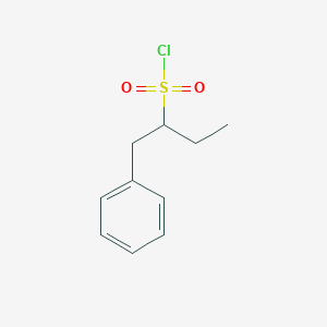 molecular formula C10H13ClO2S B2756661 1-Phenylbutane-2-sulfonyl chloride CAS No. 1553396-48-7