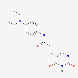 N-(4-(diethylamino)phenyl)-3-(6-methyl-2,4-dioxo-1,2,3,4-tetrahydropyrimidin-5-yl)propanamide