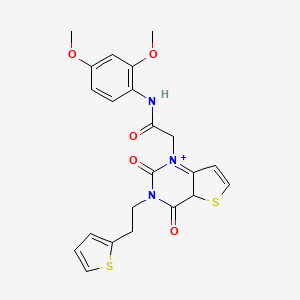 N-(2,4-dimethoxyphenyl)-2-{2,4-dioxo-3-[2-(thiophen-2-yl)ethyl]-1H,2H,3H,4H-thieno[3,2-d]pyrimidin-1-yl}acetamide