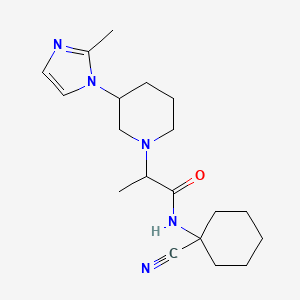 N-(1-cyanocyclohexyl)-2-[3-(2-methyl-1H-imidazol-1-yl)piperidin-1-yl]propanamide