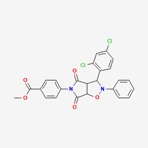 methyl 4-(3-(2,4-dichlorophenyl)-4,6-dioxo-2-phenyltetrahydro-2H-pyrrolo[3,4-d]isoxazol-5(3H)-yl)benzoate