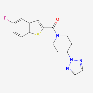 (4-(2H-1,2,3-triazol-2-yl)piperidin-1-yl)(5-fluorobenzo[b]thiophen-2-yl)methanone
