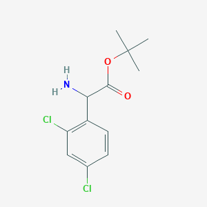 B2756717 Tert-butyl 2-amino-2-(2,4-dichlorophenyl)acetate CAS No. 2248260-23-1