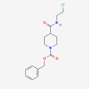 molecular formula C16H21ClN2O3 B2756738 Benzyl 4-(2-chloroethylcarbamoyl)piperidine-1-carboxylate CAS No. 478068-11-0