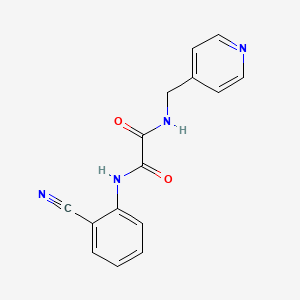 molecular formula C15H12N4O2 B2756743 N1-(2-cyanophenyl)-N2-(pyridin-4-ylmethyl)oxalamide CAS No. 898350-16-8