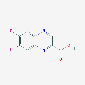 molecular formula C9H4F2N2O2 B2756747 6,7-difluoroquinoxaline-2-carboxylic acid CAS No. 845782-63-0