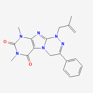 7,9-dimethyl-1-(2-methylallyl)-3-phenyl-7,9-dihydro-[1,2,4]triazino[3,4-f]purine-6,8(1H,4H)-dione