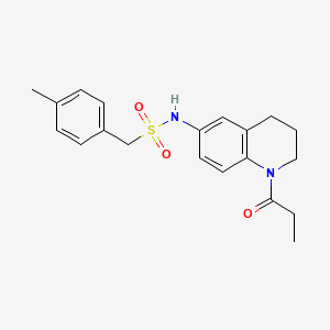 N-(1-propionyl-1,2,3,4-tetrahydroquinolin-6-yl)-1-(p-tolyl)methanesulfonamide