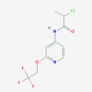 2-Chloro-N-[2-(2,2,2-trifluoroethoxy)pyridin-4-yl]propanamide