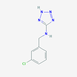 molecular formula C8H8ClN5 B275687 N-[(3-chlorophenyl)methyl]-2H-tetrazol-5-amine 