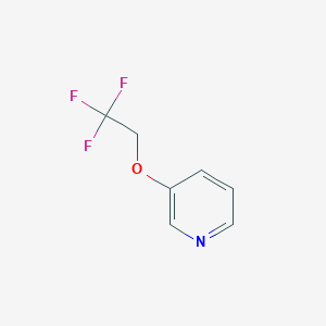 molecular formula C7H6F3NO B2756891 3-(2,2,2-Trifluoroethoxy)pyridine CAS No. 256473-07-1