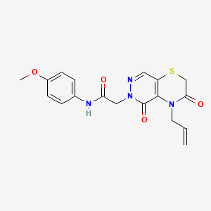 B2756897 2-(4-allyl-3,5-dioxo-3,4-dihydro-2H-pyridazino[4,5-b][1,4]thiazin-6(5H)-yl)-N-(4-methoxyphenyl)acetamide CAS No. 1251670-26-4