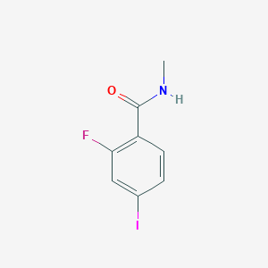 molecular formula C8H7FINO B2756899 N-methyl-2-fluoro-4-iodobenzamide CAS No. 1351185-56-2