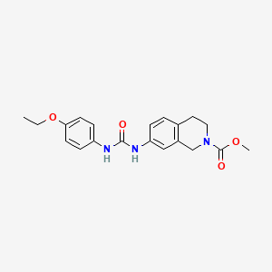 molecular formula C20H23N3O4 B2756943 methyl 7-(3-(4-ethoxyphenyl)ureido)-3,4-dihydroisoquinoline-2(1H)-carboxylate CAS No. 1448063-72-6