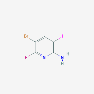 molecular formula C5H3BrFIN2 B2756945 5-Bromo-6-fluoro-3-iodopyridin-2-amine CAS No. 1207625-26-0