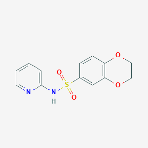 molecular formula C13H12N2O4S B275701 N-(2-pyridinyl)-2,3-dihydro-1,4-benzodioxine-6-sulfonamide 