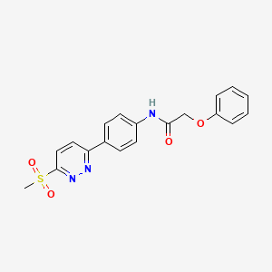 N-(4-(6-(methylsulfonyl)pyridazin-3-yl)phenyl)-2-phenoxyacetamide
