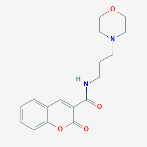 N-[3-(4-morpholinyl)propyl]-2-oxo-1-benzopyran-3-carboxamide