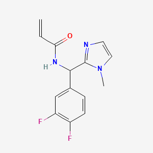N-[(3,4-Difluorophenyl)-(1-methylimidazol-2-yl)methyl]prop-2-enamide