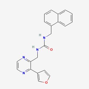 1-((3-(Furan-3-yl)pyrazin-2-yl)methyl)-3-(naphthalen-1-ylmethyl)urea