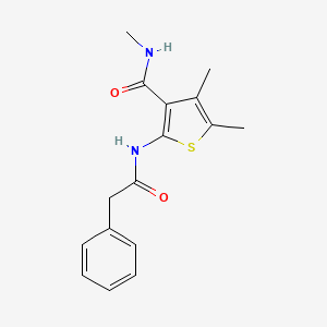N,4,5-trimethyl-2-(2-phenylacetamido)thiophene-3-carboxamide
