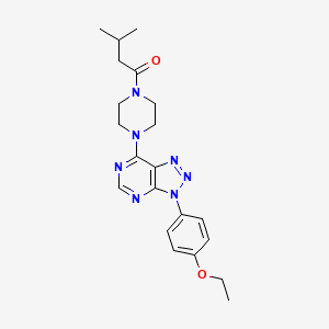 1-(4-(3-(4-ethoxyphenyl)-3H-[1,2,3]triazolo[4,5-d]pyrimidin-7-yl)piperazin-1-yl)-3-methylbutan-1-one