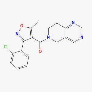 (3-(2-chlorophenyl)-5-methylisoxazol-4-yl)(7,8-dihydropyrido[4,3-d]pyrimidin-6(5H)-yl)methanone