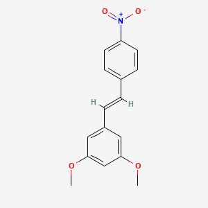 molecular formula C16H15NO4 B2757050 (E)-1,3-Dimethoxy-5-(4-nitrostyryl)benzene CAS No. 586410-18-6