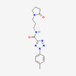 N-(3-(2-oxopyrrolidin-1-yl)propyl)-2-(p-tolyl)-2H-tetrazole-5-carboxamide