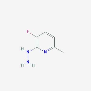 molecular formula C6H8FN3 B2757079 3-Fluoro-2-hydrazinyl-6-methylpyridine CAS No. 1314913-58-0