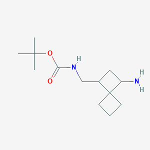 molecular formula C13H24N2O2 B2757164 Tert-butyl N-[(3-aminospiro[3.3]heptan-1-yl)methyl]carbamate CAS No. 2375267-60-8