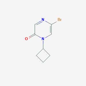 molecular formula C8H9BrN2O B2757187 5-Bromo-1-cyclobutylpyrazin-2(1H)-one CAS No. 1934915-69-1