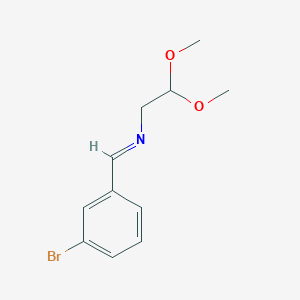 molecular formula C11H14BrNO2 B027572 N-[(3-Bromophenyl)methylene]-2,2-dimethoxyethanamine CAS No. 497863-61-3