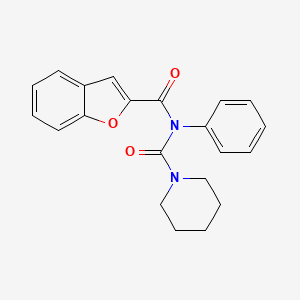 molecular formula C21H20N2O3 B2757259 N-(benzofuran-2-carbonyl)-N-phenylpiperidine-1-carboxamide CAS No. 899992-51-9