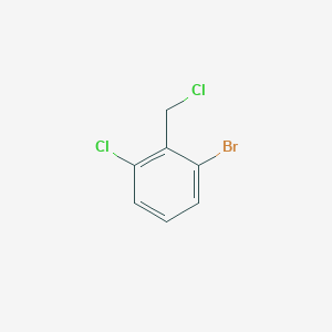 molecular formula C7H5BrCl2 B2757268 1-Bromo-3-chloro-2-(chloromethyl)benzene CAS No. 1242284-61-2