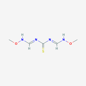 molecular formula C5H10N4O2S B2757277 1,3-bis[(1Z)-(methoxyimino)methyl]thiourea CAS No. 339104-46-0