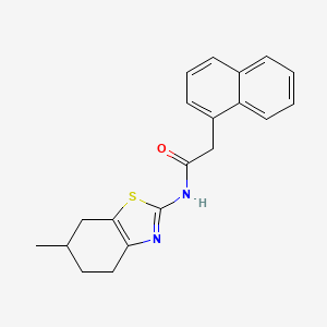 molecular formula C20H20N2OS B2757298 N-(6-methyl-4,5,6,7-tetrahydro-1,3-benzothiazol-2-yl)-2-(naphthalen-1-yl)acetamide CAS No. 324758-42-1