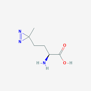 molecular formula C6H11N3O2 B2757306 H-L-Photo-Methionine*HCl CAS No. 851960-68-4