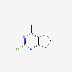 molecular formula C8H9ClN2 B2757319 2-chloro-4-methyl-5H,6H,7H-cyclopenta[d]pyrimidine CAS No. 83939-58-6